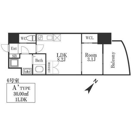 野田阪神駅 徒歩3分 11階の物件間取画像